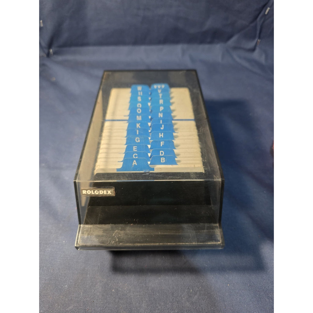 Vintage Rolodex VIP 24C Business Card File Box A-Z Made In USA