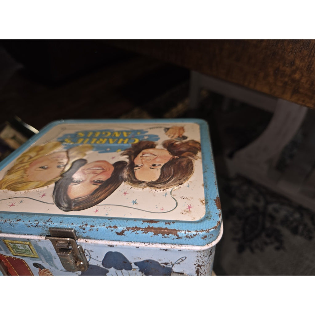 VINTAGE 1978 CHARLIE’S ANGELS METAL ALADDIN LUNCHBOX & Thermos
