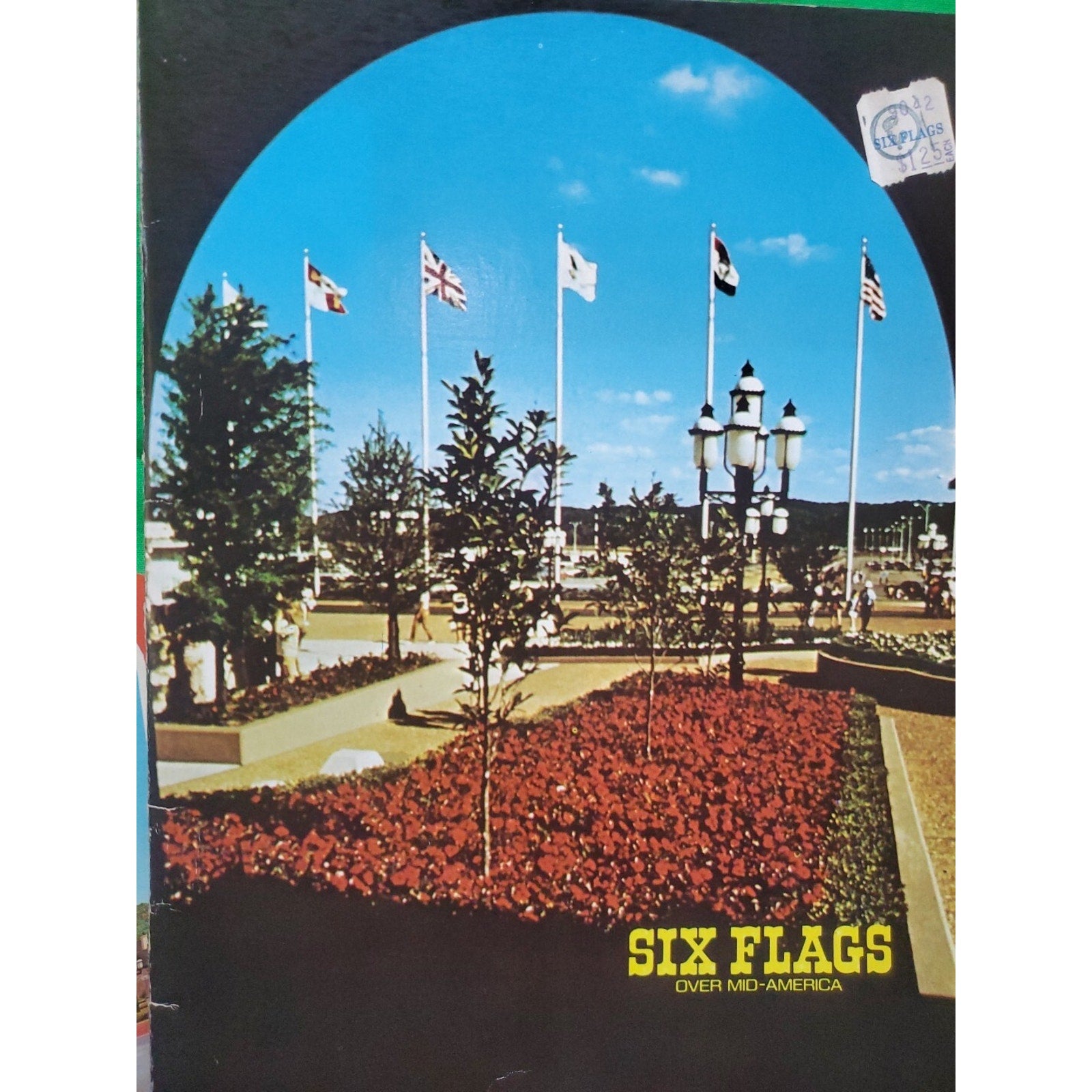 Vintage Six Flags Over Mid-America Pictorial Visit Souvenir Book Screamin Eagle