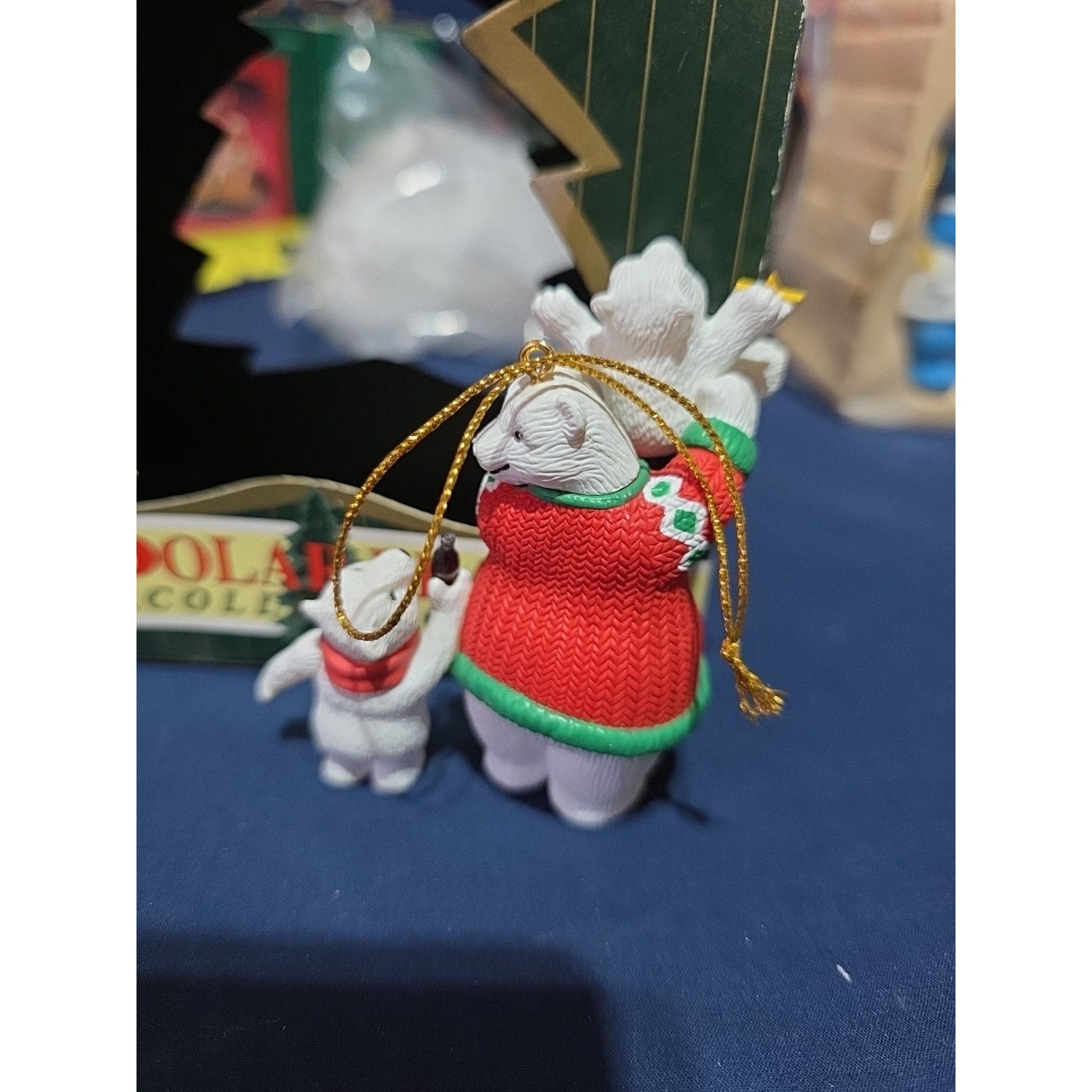 Coca Cola ornament Polar Bear Collection North Pole Delivery 1995 New box