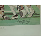 1986 Cotton Bowl Signed Litho 27 x 21 1/4 Original Football Man Cave Texas A&M