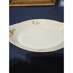 BIA Cordon Bleu Serving Dishes -Oval Au Gratin -Floral Pattern -13”x7.5"