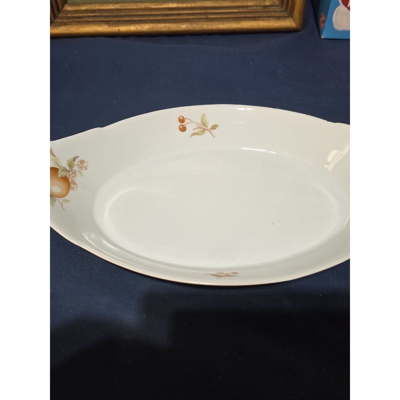 BIA Cordon Bleu Serving Dishes -Oval Au Gratin -Floral Pattern -13”x7.5"