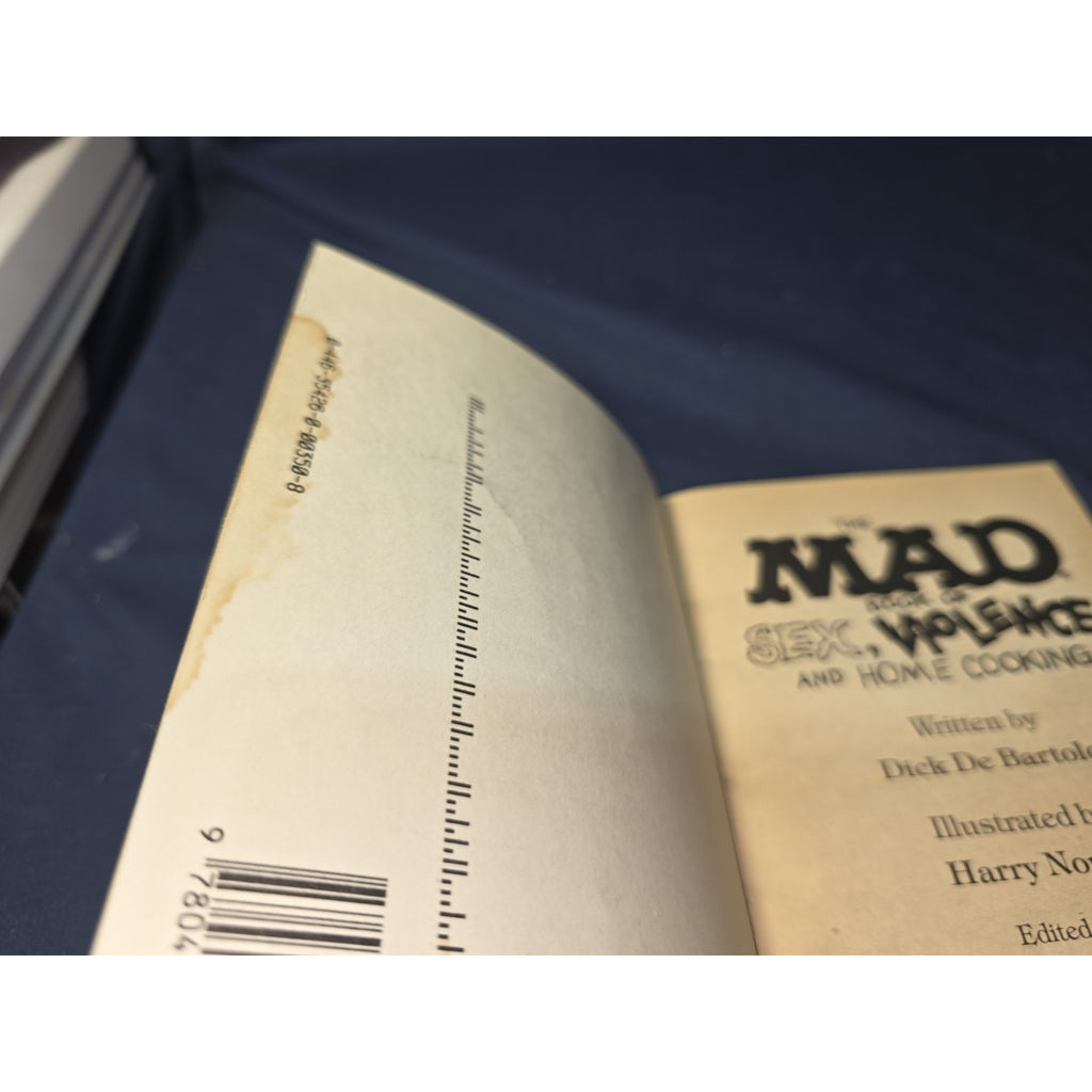 MAD Mag. Paperback BOOK OF SEX VIOLENCE & COOKING 1983 1st Print Free Ship