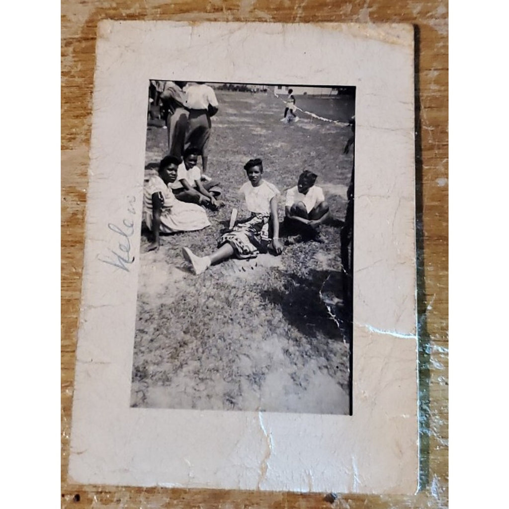 Vintage/Antique Photo/Snapshot African American Young Women 1950's Sitting