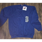 VTG 90s Fruit of the Loom Sweatshirt XL Navy Blue Made in USA Deadstock NOS New