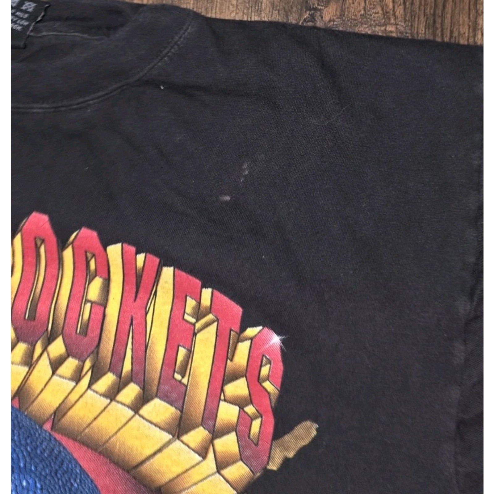 VTG 90's Houston Rockets Magic Johnson T-Shirt Large Forged In Gold Championship