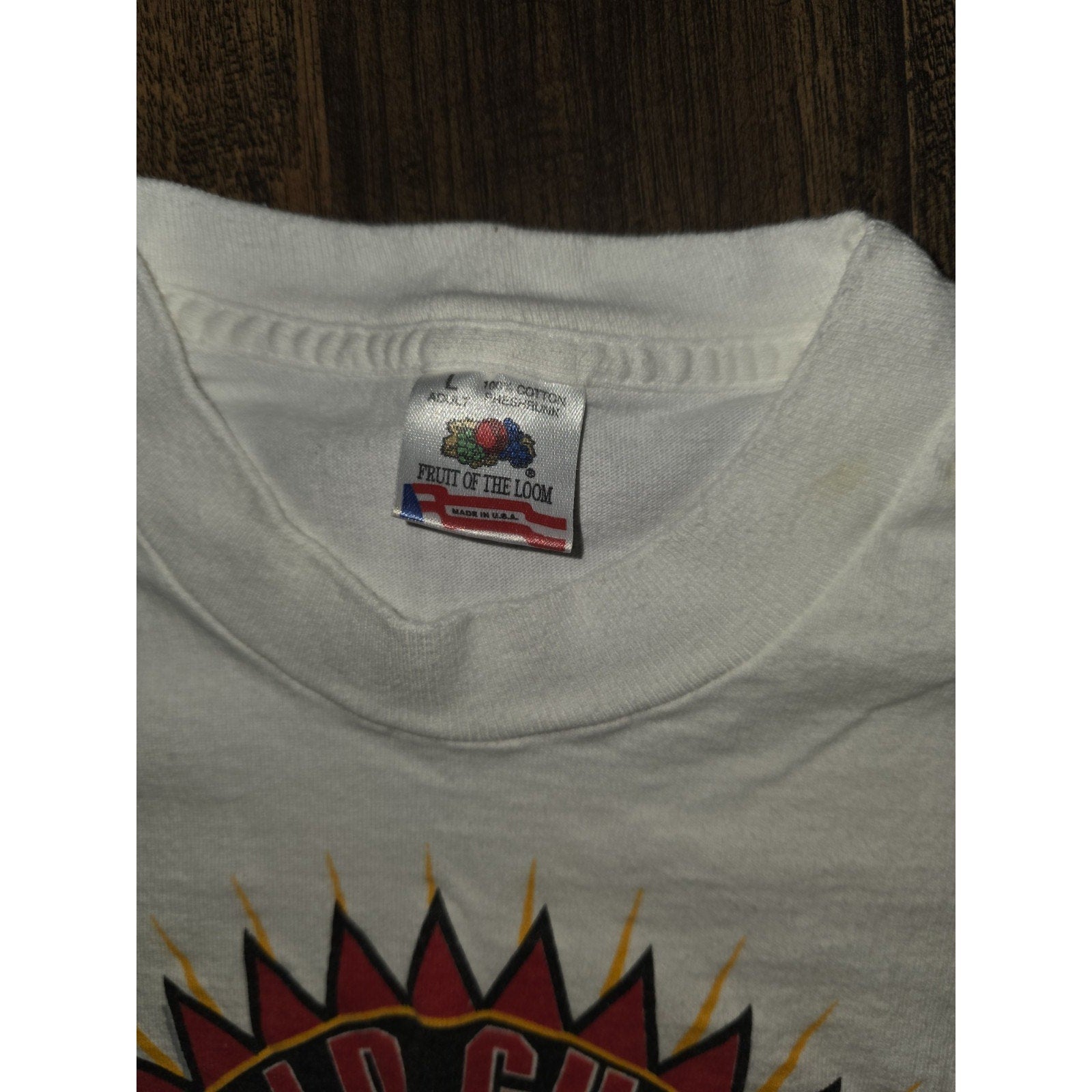 RARE Vtg Houston Rockets 1995 Back to Back NBA Champions Shirt SINGLE STITCH Lg