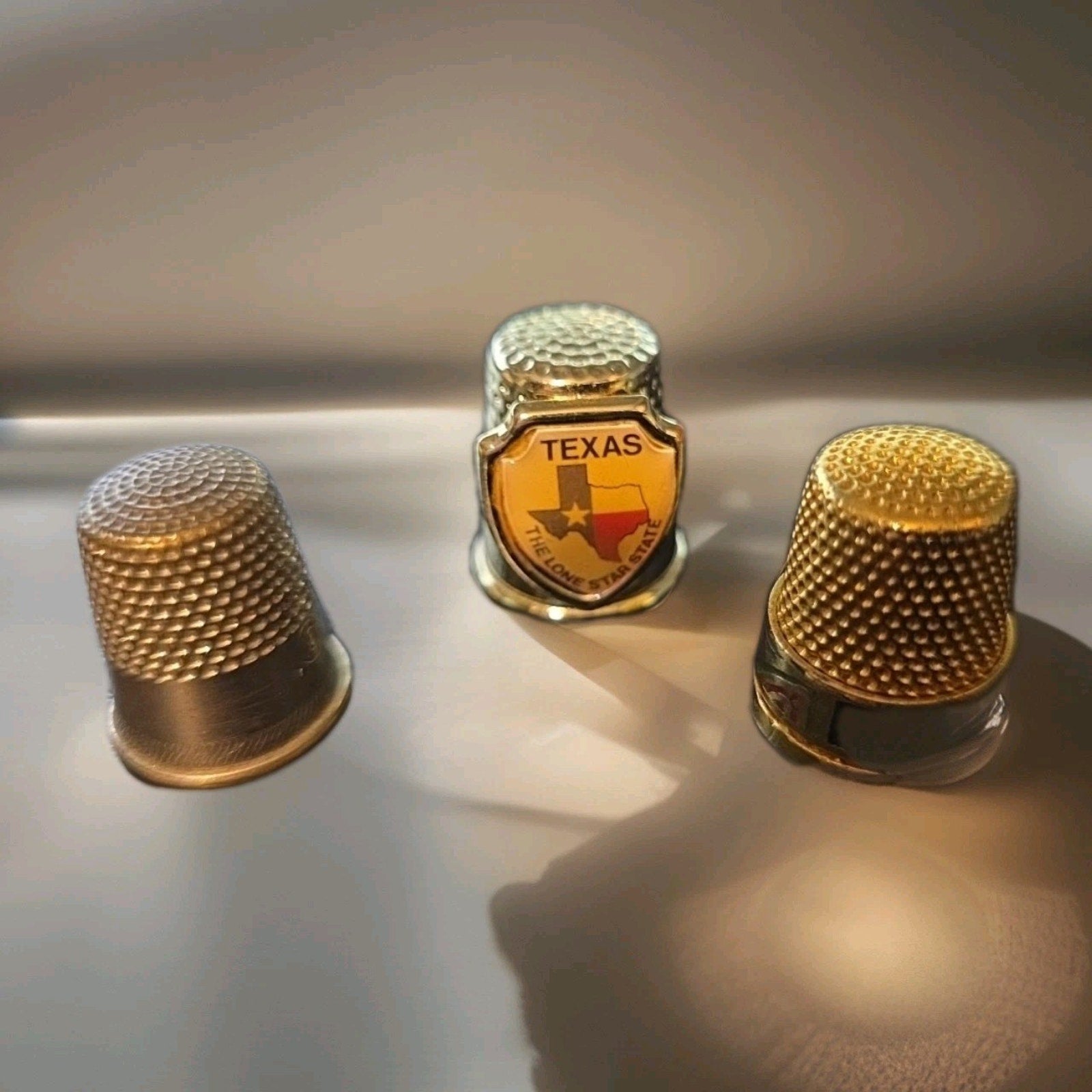 Lot of 3 Sewing thimbles