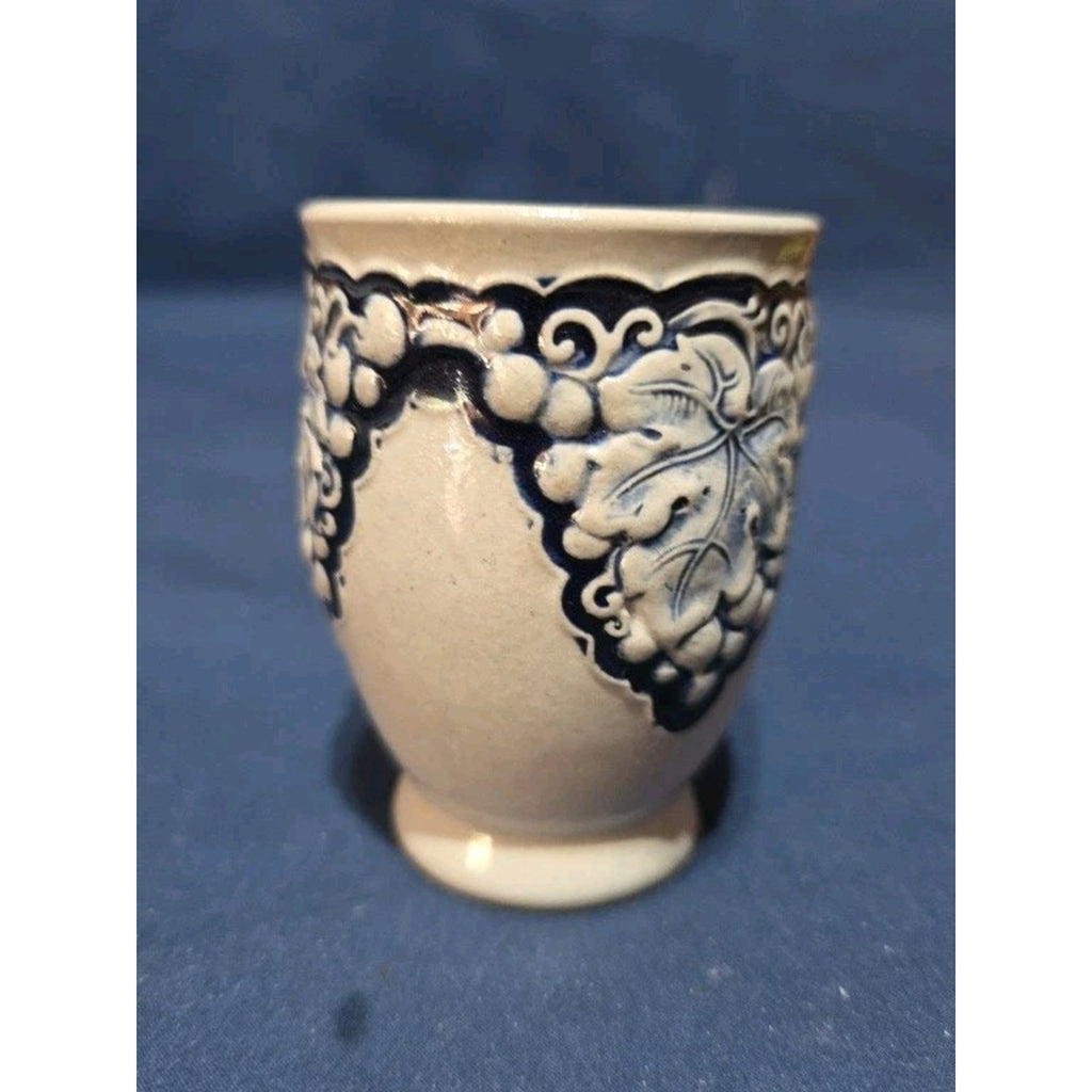 Vintage West German Salt Glazed Stoneware Wine Cup Goblet