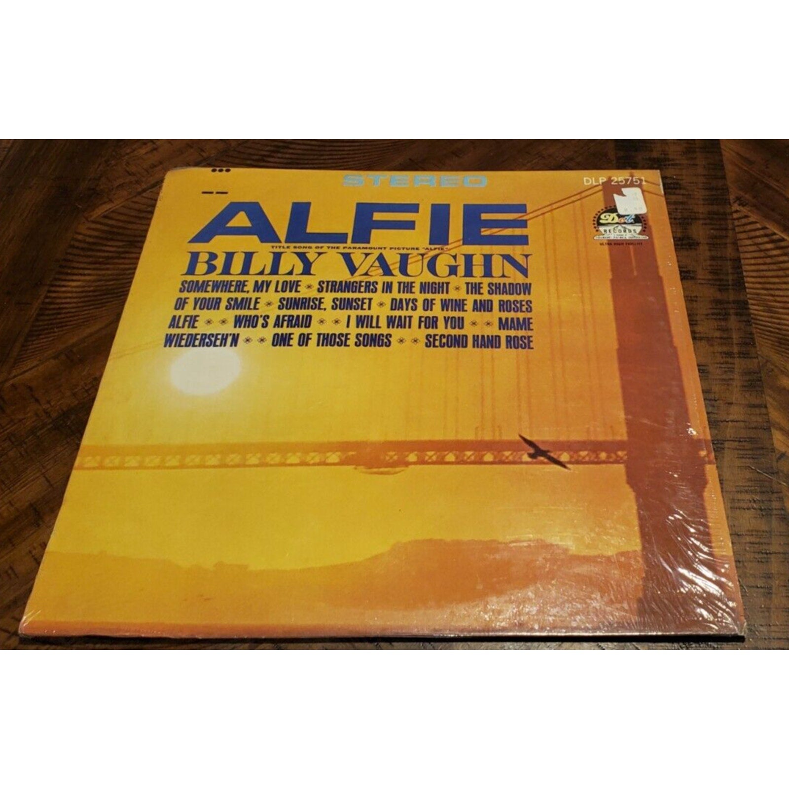 Billy Vaughn Alfie 1966 Dot DLP 25751 Stereo Easy Listening 33rpm Vinyl LP VG+