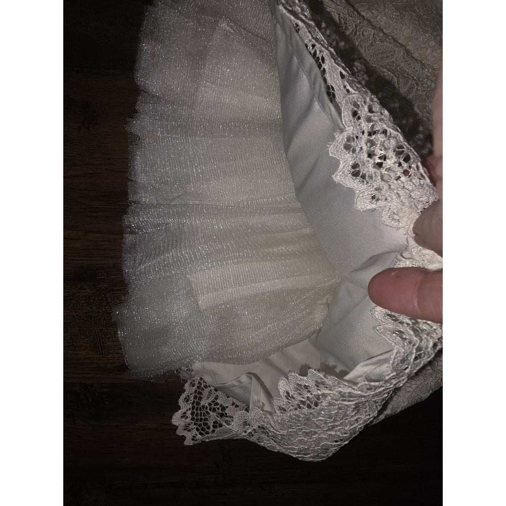 American Princess Dress Sz 4 Exc cond Ivory Gold, Pearl, Silver Rhinestones