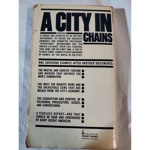 CAPTIVE CITY by OVID DEMARIS, POCKET BOOKS #77201, 1970, VINTAGE PAPERBACK!