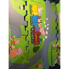 Peppa Pig 6pc Set Puzzle Tile Mega Playmat, Multicolor Free Ship