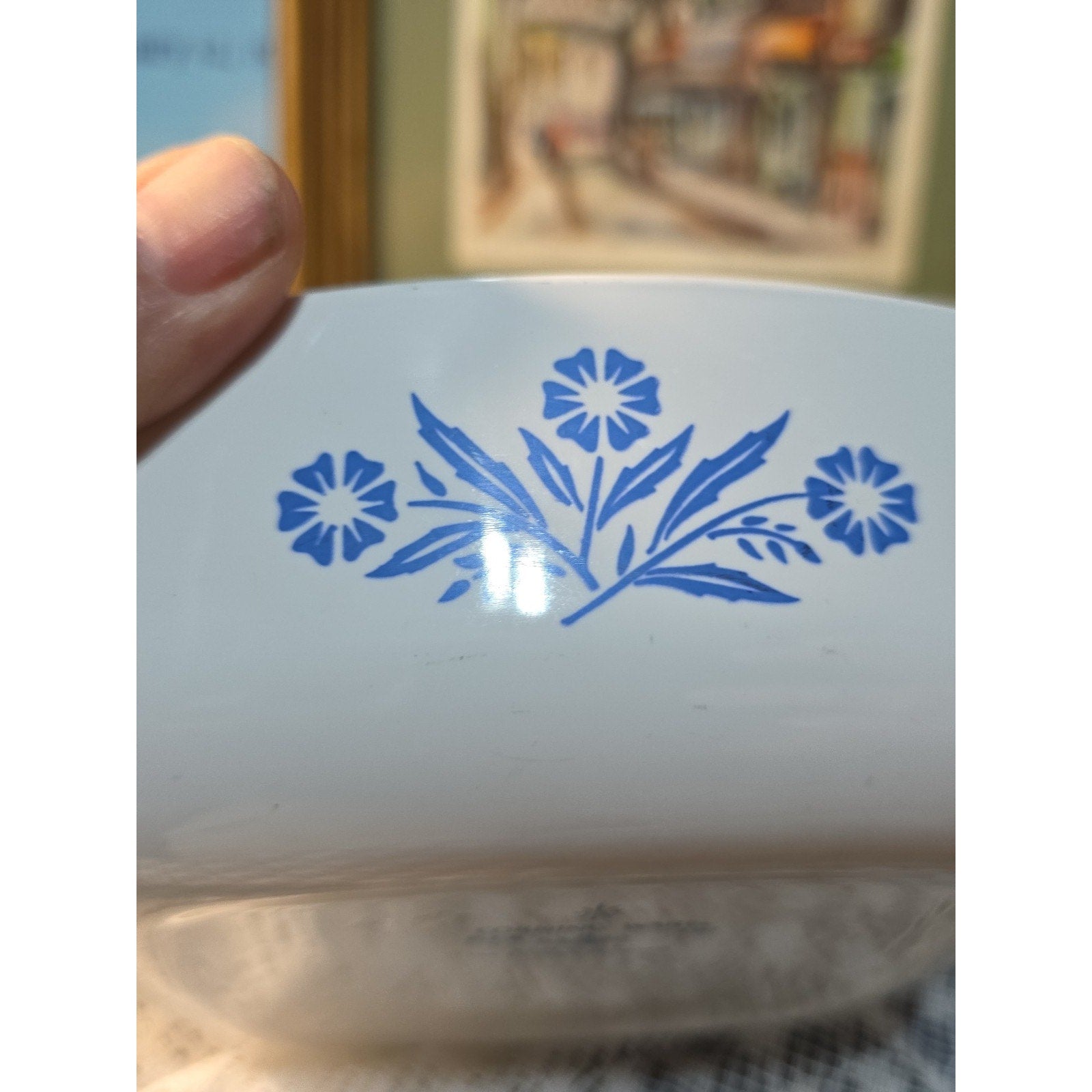 Vintage Corning Ware 7" Blue Cornflower 1 Qt P-1-B Casserole Baking Dish No Lid