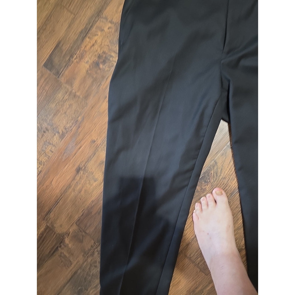 Lauren Ralph Lauren Men’s Black Dress Pants 40x32 Flat Front Chino Slacks