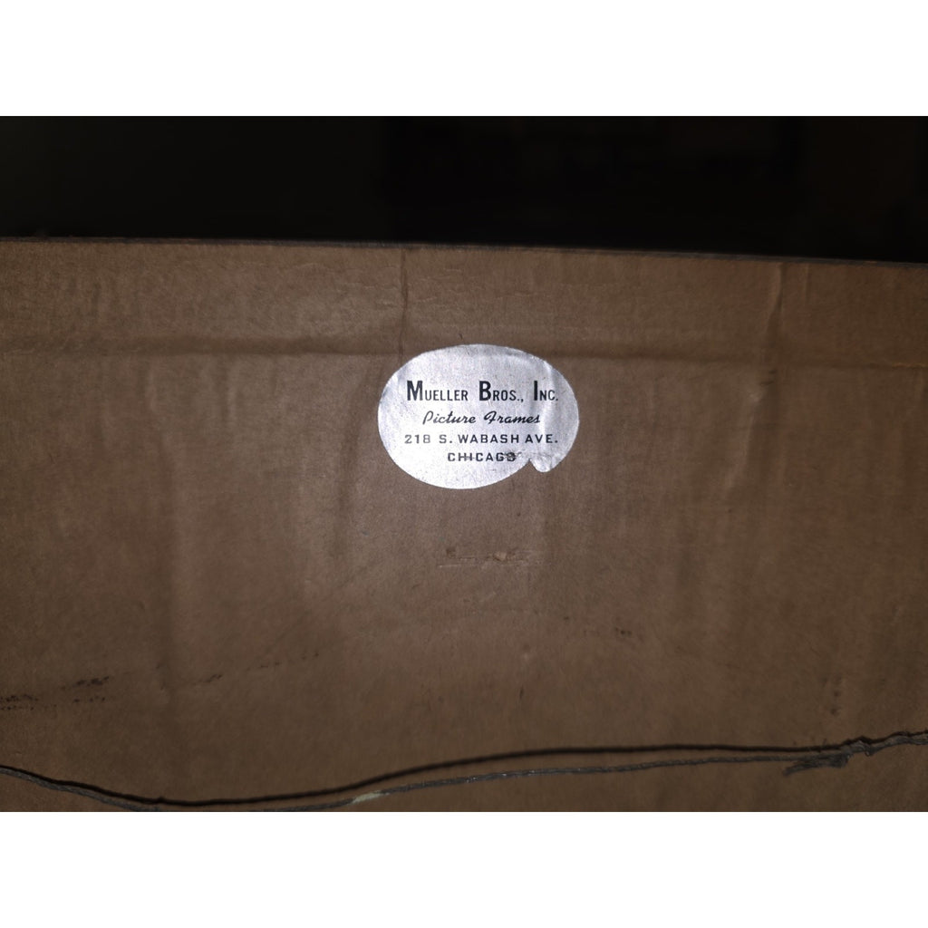 Vintage Needlepoint Framed Art Windmill Scene Dutch