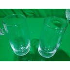 Set of 2 Champagne Glasses 6 oz ~ Wedding Party Sparkling Wine ~ 7.25"tall
