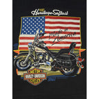Vintage Harley Davidson Heritage Softail 1991 Graphic Tee HOG Black Size Small