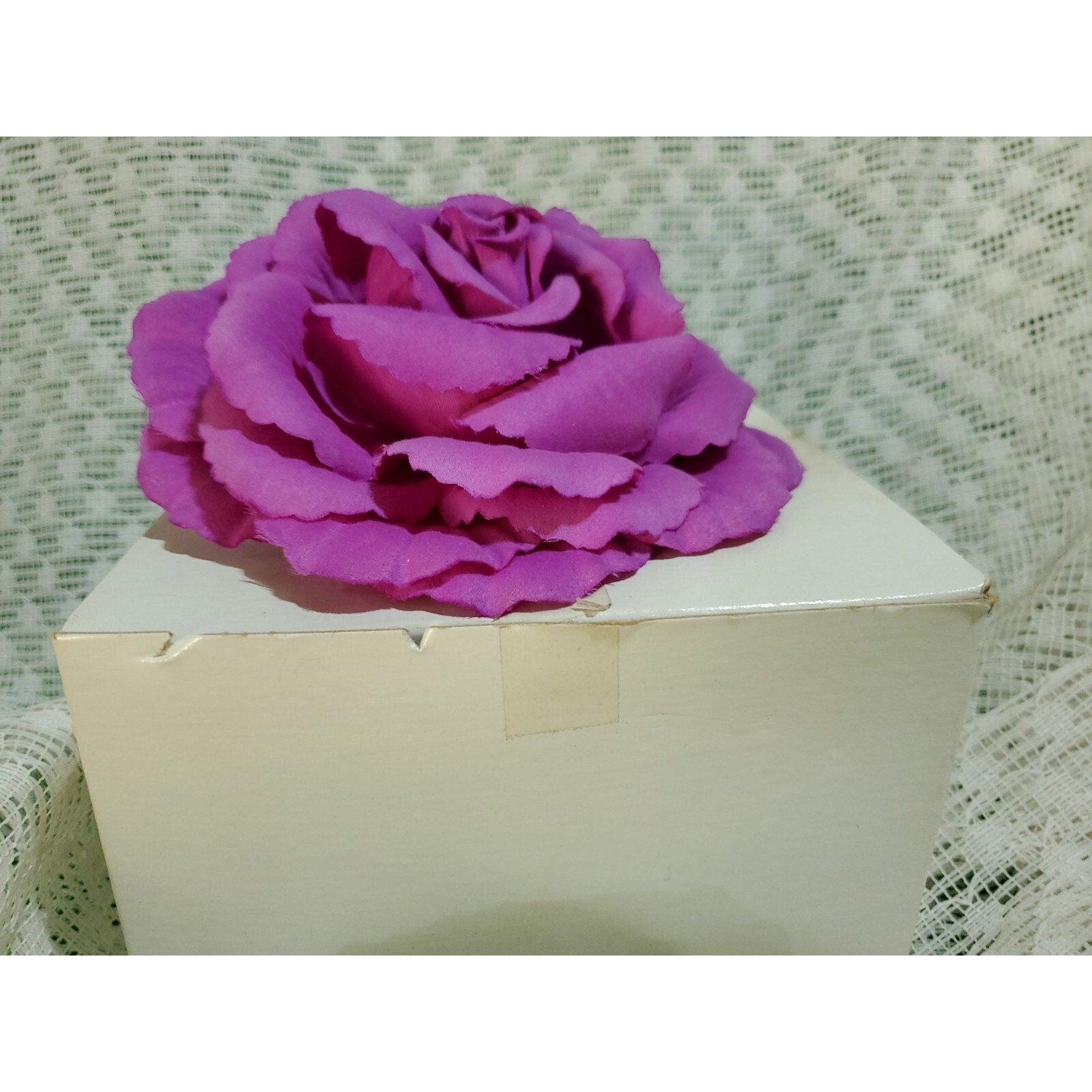 Vintage Corsage Wedding Prom purple lavender tone Rose Corsage