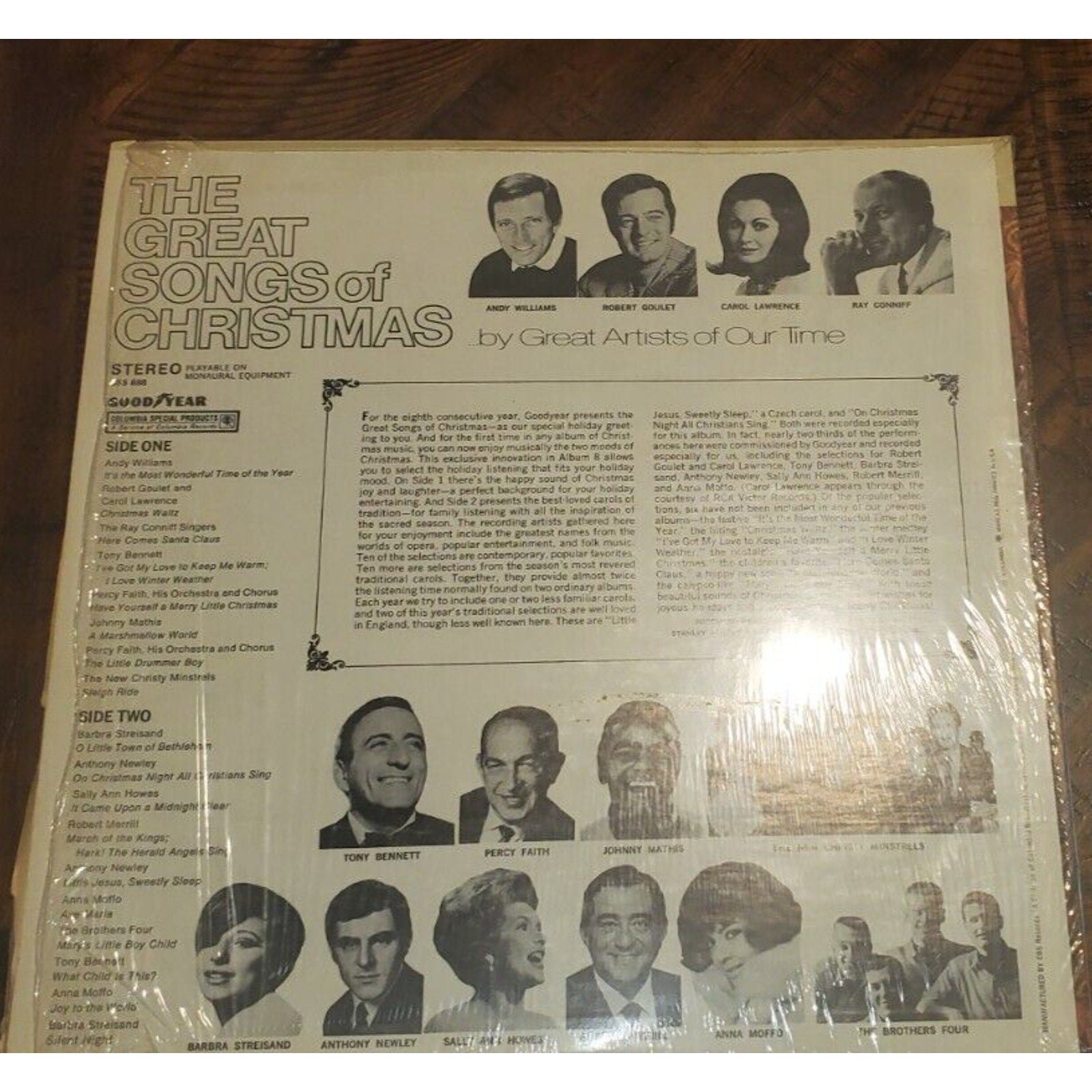 Great Songs Of Christmas - Goodyear Colombia 1968 Vinyl LP record album 888