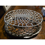 Vintage French Heavy Wire Basket Alluminum 11x8x3