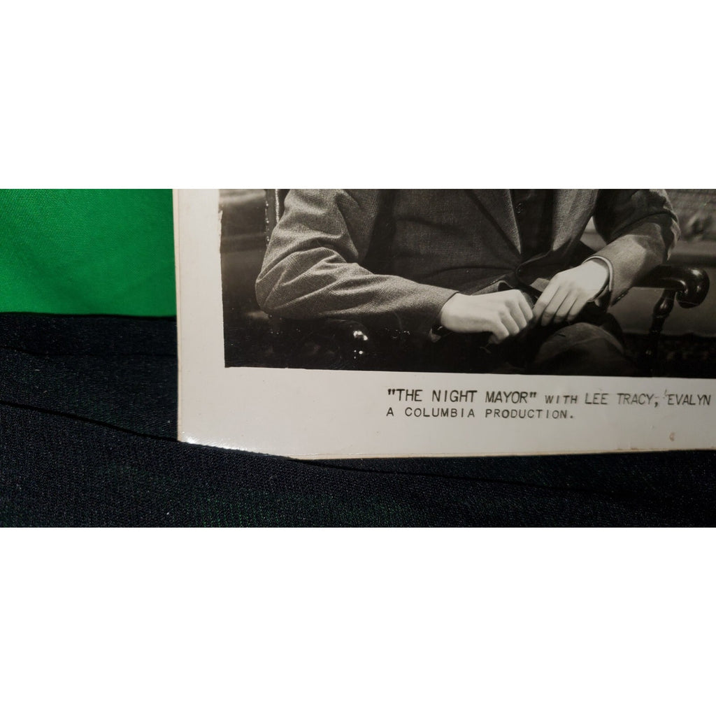 VNTG Orignal 1932 Press Release Photo The Night Mayor - A Columbia Production