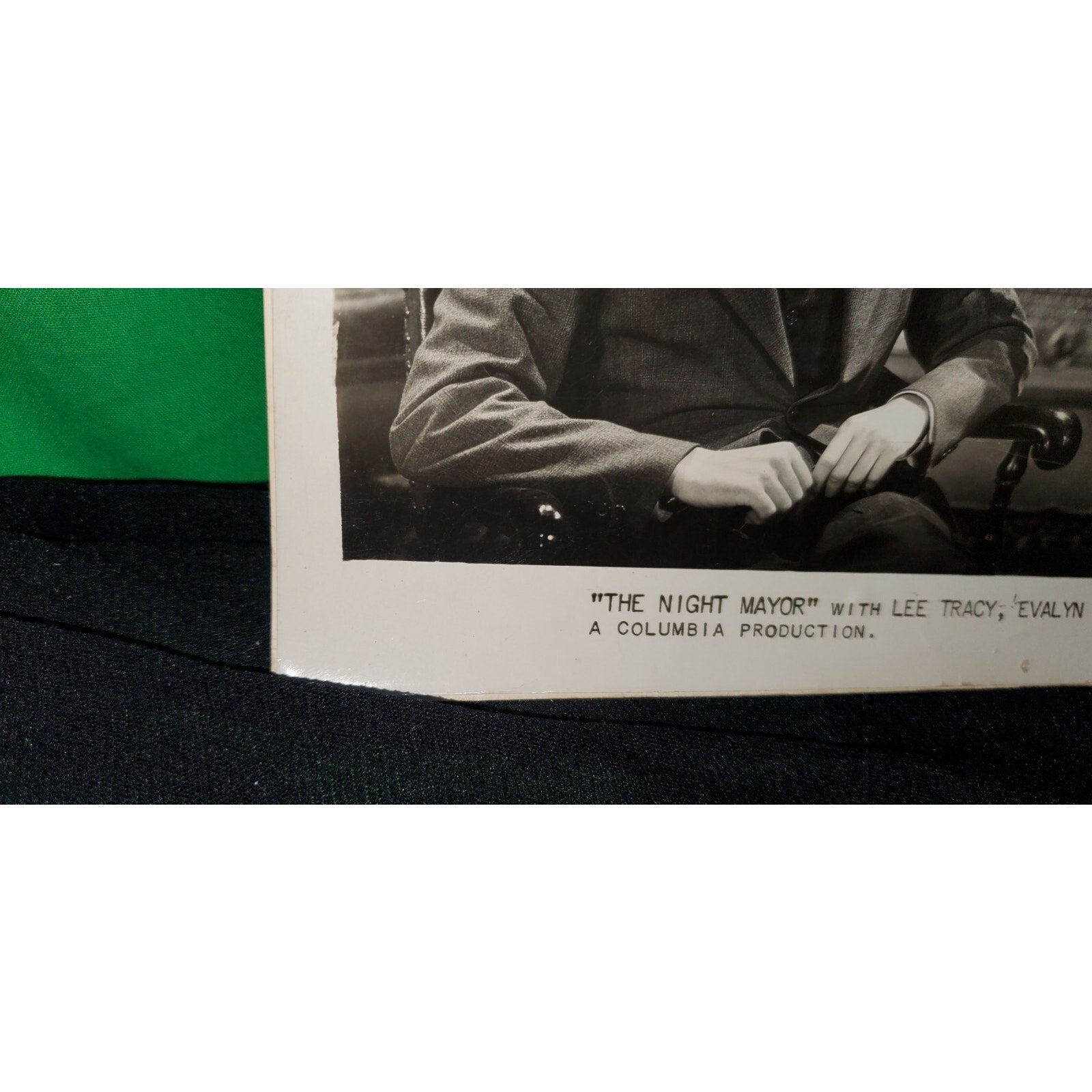 VNTG Orignal 1932 Press Release Photo The Night Mayor - A Columbia Production