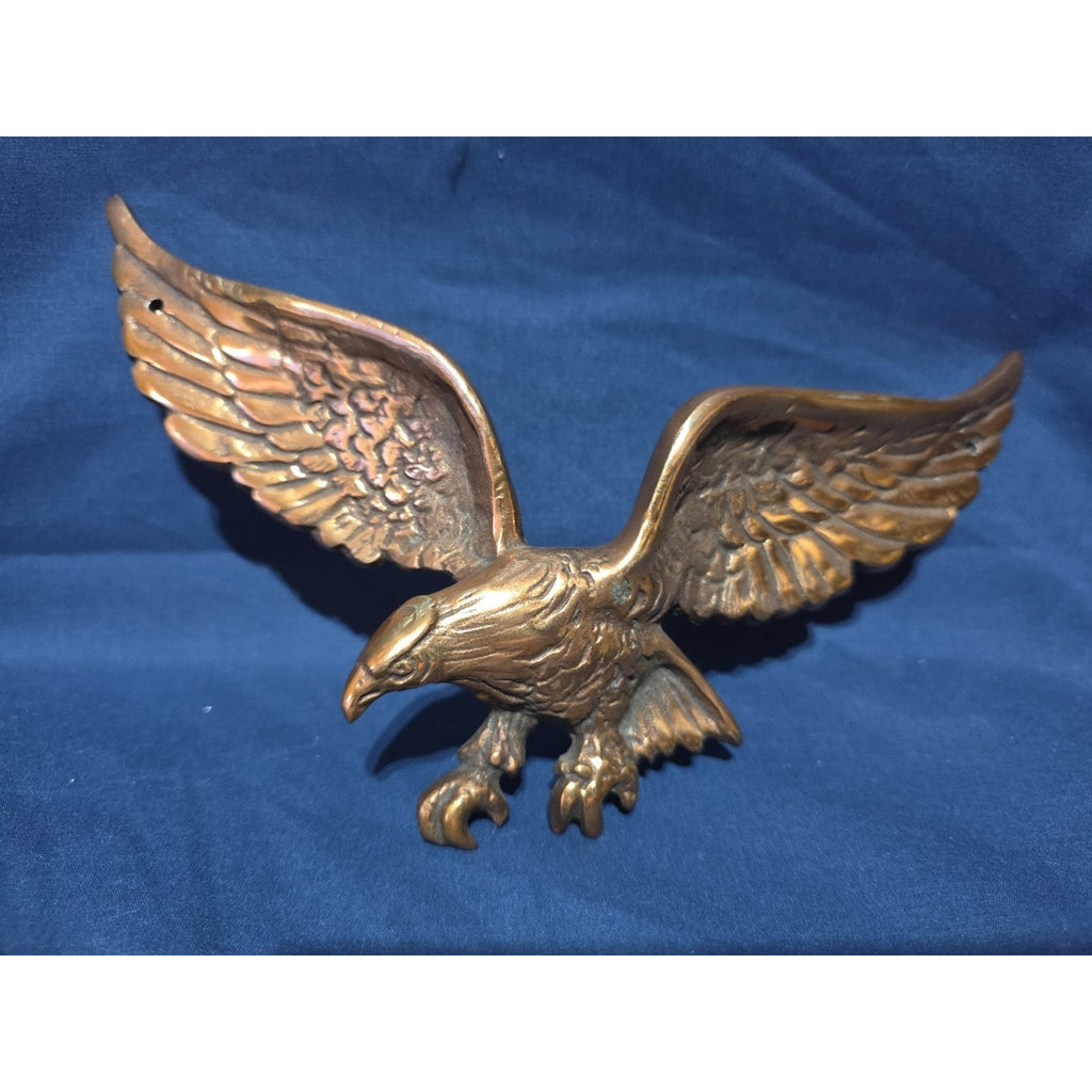 Vtg Eagle Wall Plaque Mount Vernon VA Cast Copper Finish Americana Souvenir 9"