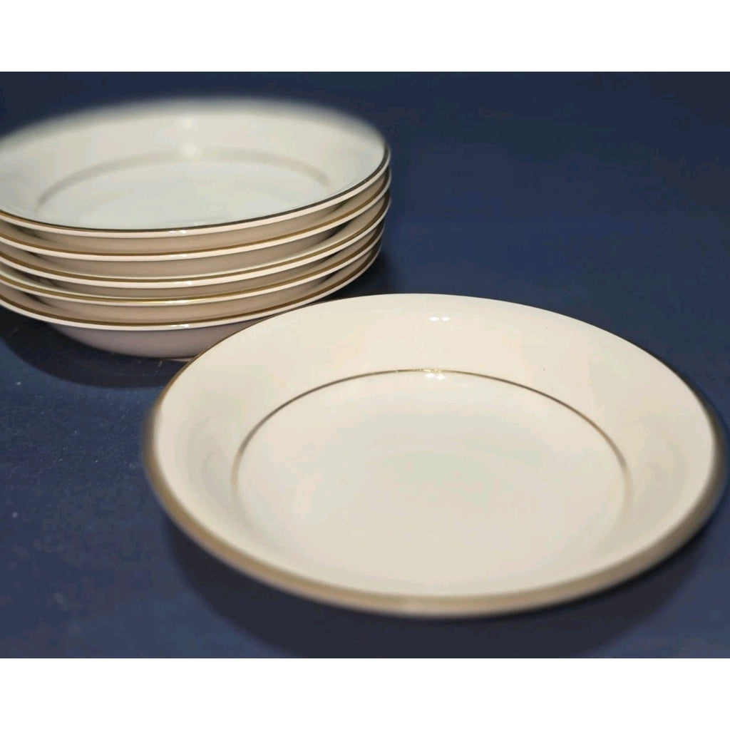 Set of 6 Vtg. Noritake 5930 China Fruit, Berry, Sauce Bowls - Gold