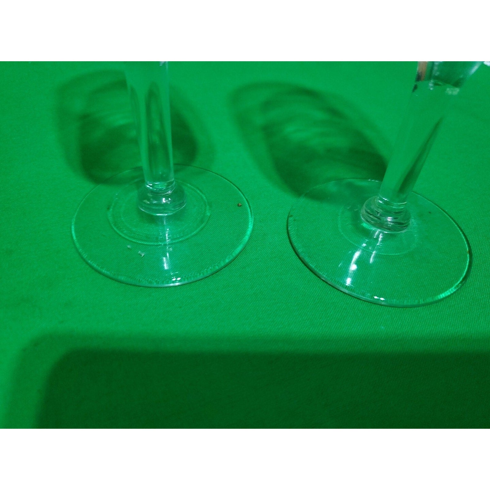 Set of 2 Champagne Glasses 6 oz ~ Wedding Party Sparkling Wine ~ 7.25"tall