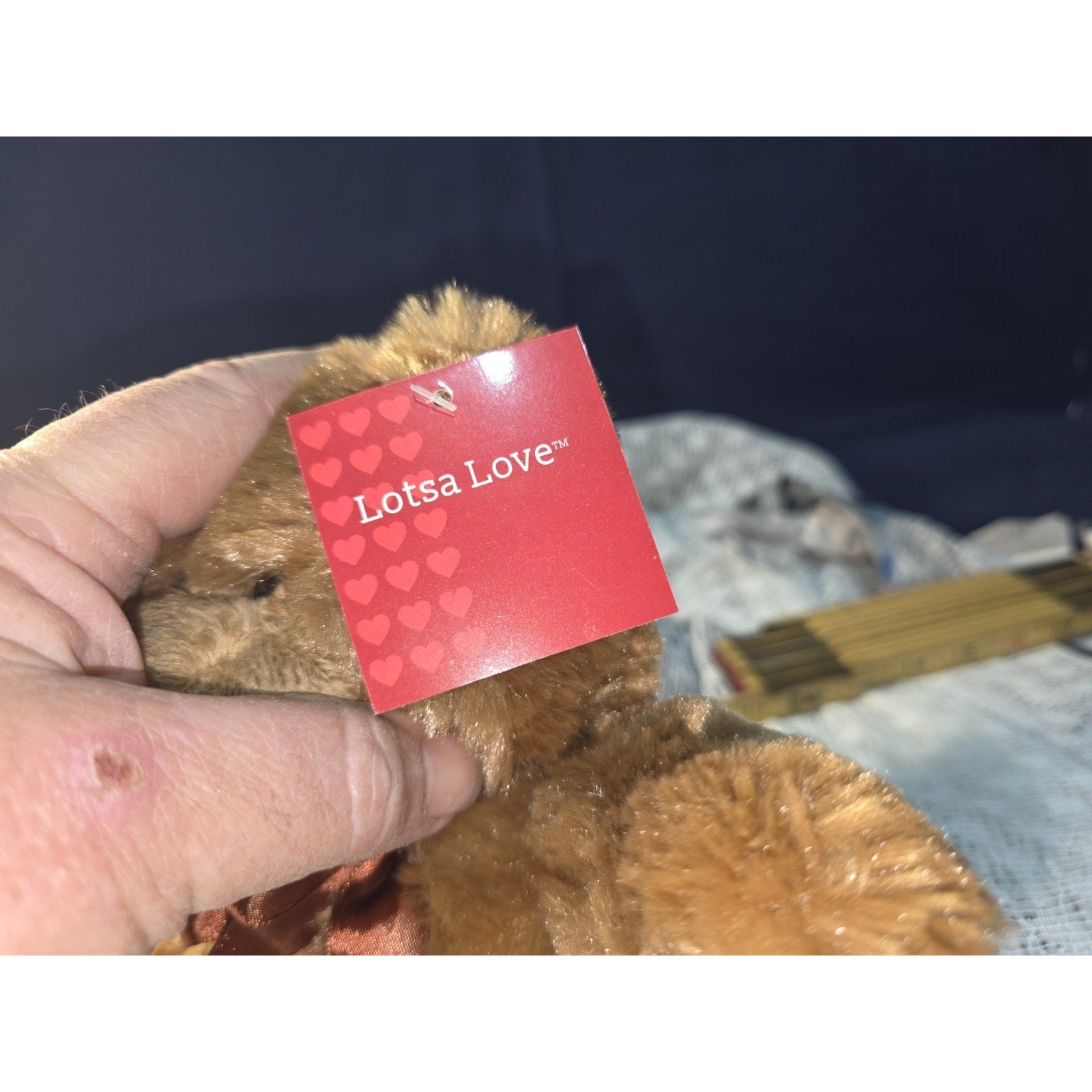 Anico Lotsa Love Meet Sweet Honee White Teddy Bear Plush Stuffed Animal 8.5" Nwt