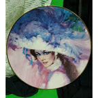 Mrs P.F. E. Albee Portrait Plate The Four Seasons Majesty of Winter art Sheffler