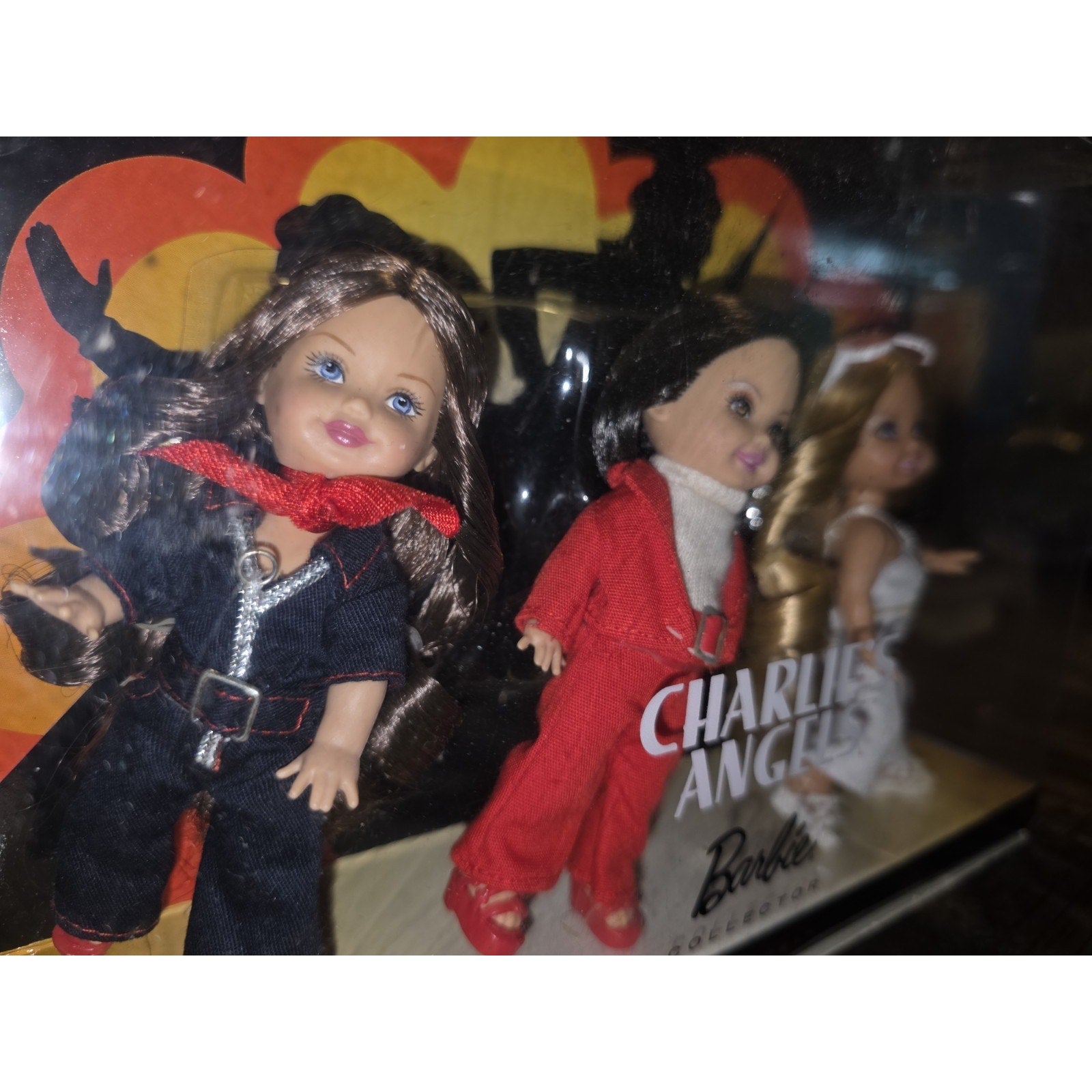 VINTAGE 2009 MATTEL CHARLIE'S ANGELS BARBIE COLLECTOR PINK LABEL FASHION DOLLS