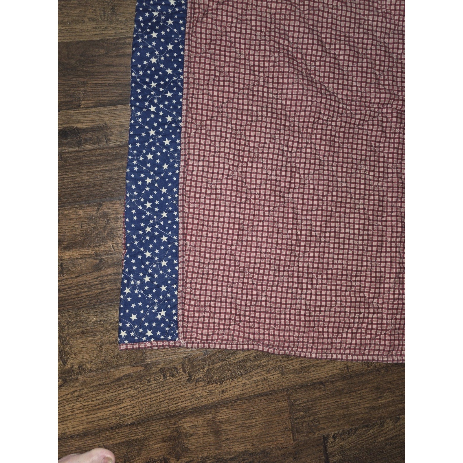 Vintage Texas Lone Star Quilt & Pillow Shams Set | Handmade Patchwork 96x80
