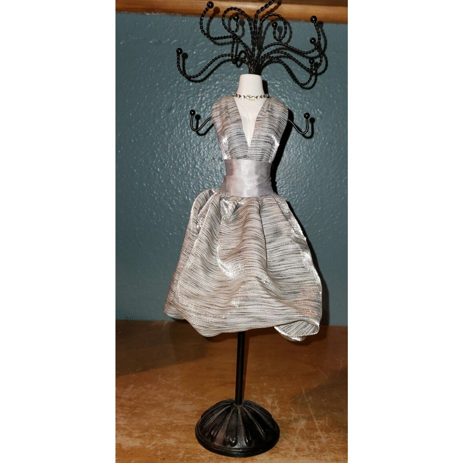 Rack Jewelry Holder Hanger Rings Organizer Dress Form Hollywood Style Bracelets