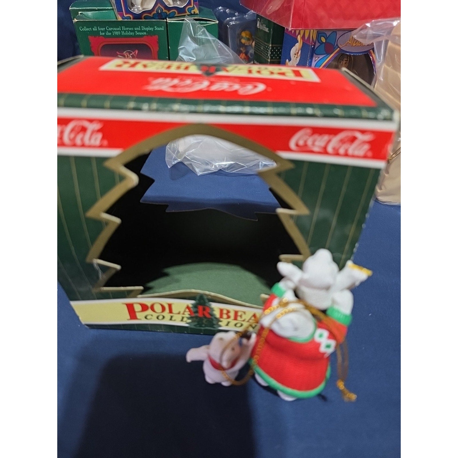 Coca Cola ornament Polar Bear Collection North Pole Delivery 1995 New box
