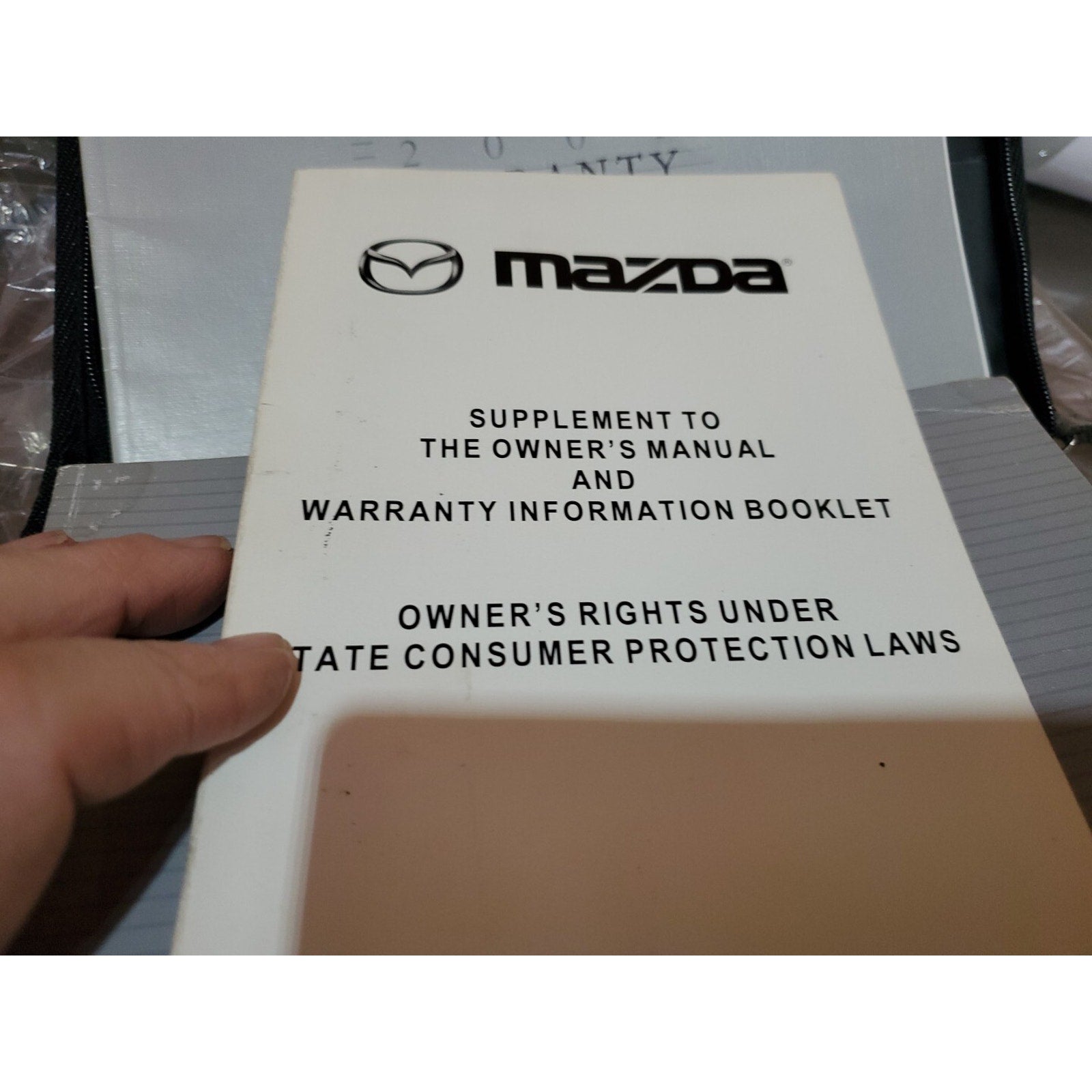2001 Mazda MPV owners manual W/Case