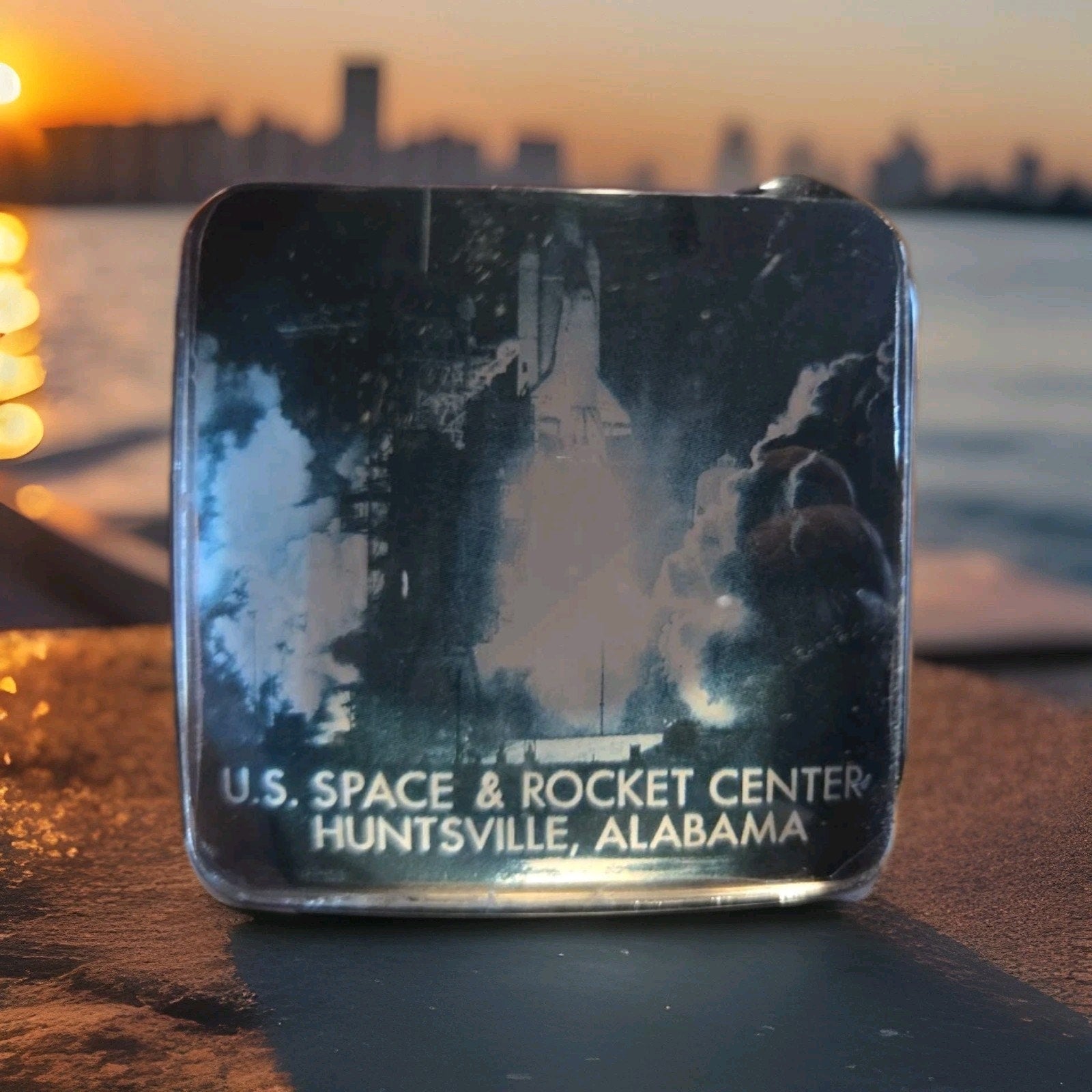 NASA US Space and Rocket Center Huntsville Alabama Pair Of Paper Weights