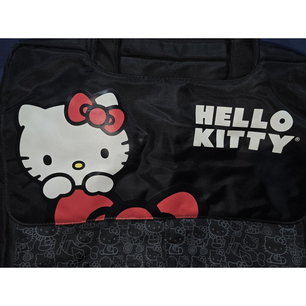 Hello Kitty Black Laptop Computer Bag 15” Case Red Bow Shoulder Strap Sanrio