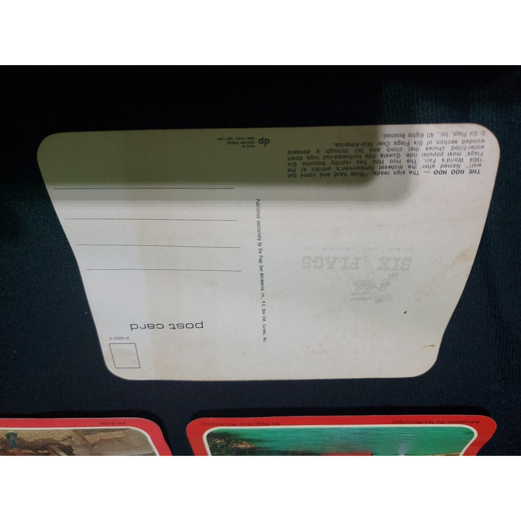 Vintage Lot Of 3 Six Flags Over Mid America Eureka Missouri Unposted Postcard