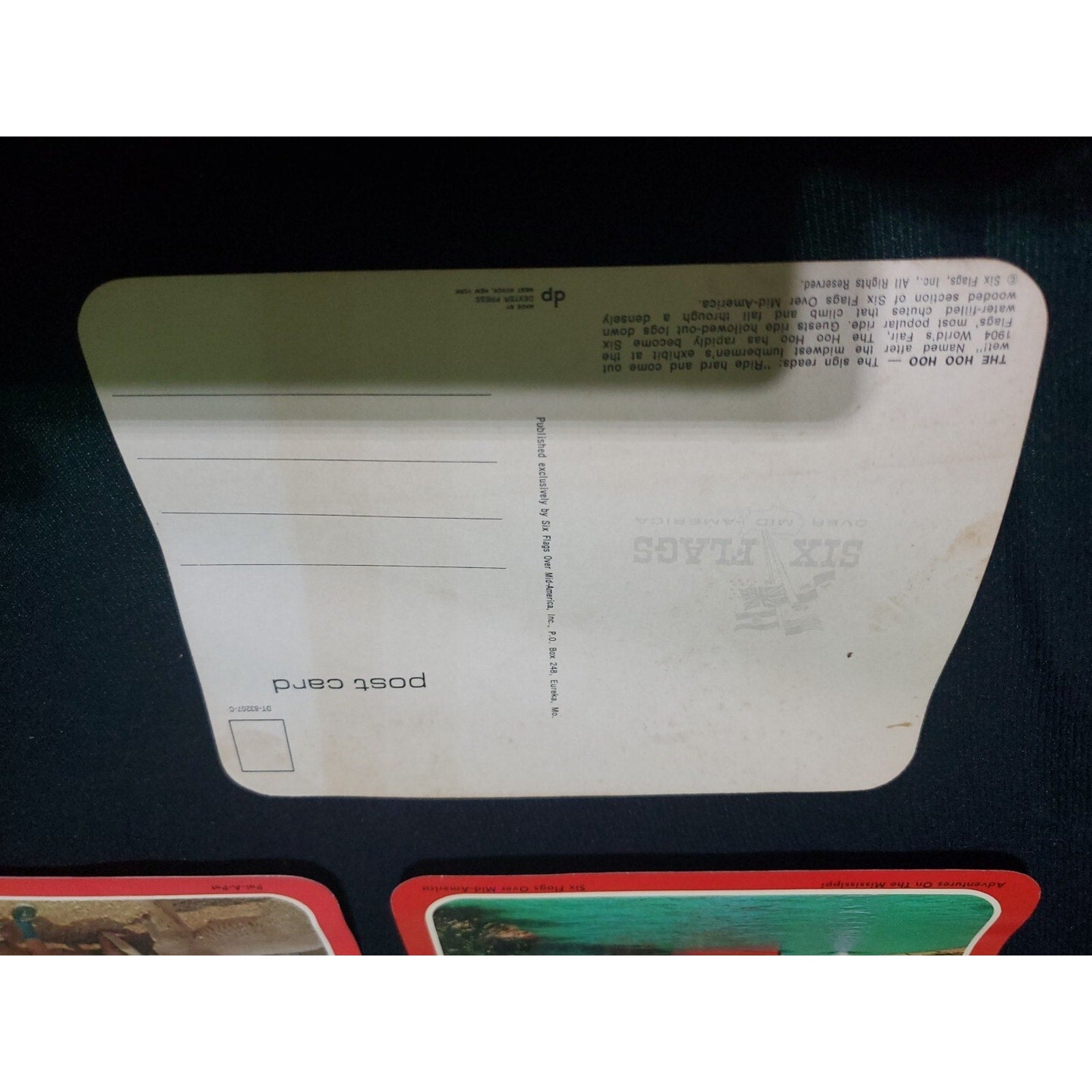 Vintage Lot Of 3 Six Flags Over Mid America Eureka Missouri Unposted Postcard