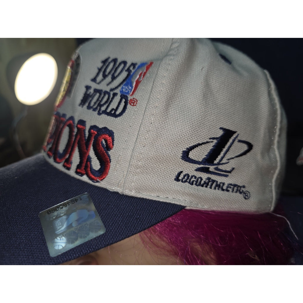 ⭐️Houston Rockets Back To Back 1995⭐️NBA World Champions Cap⭐️NWT⭐️CLEAN⭐️