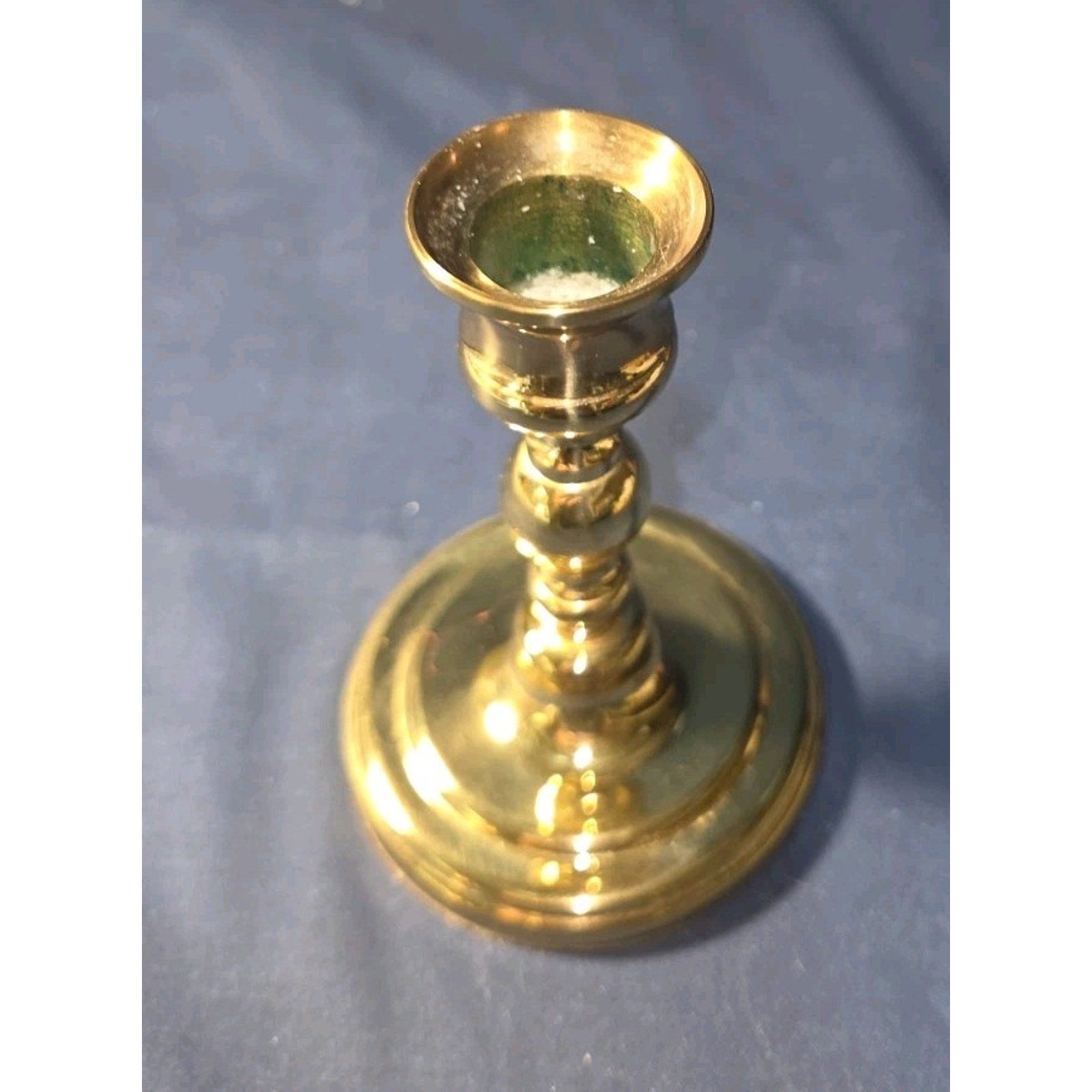 Baldwin Brass Candlestick Holder 4.75” Tall Forged In America Free Ship