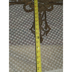 Antique French Style Cast Iron Cross Virgin Mary Lg Ornate Garden Church 42"X25"