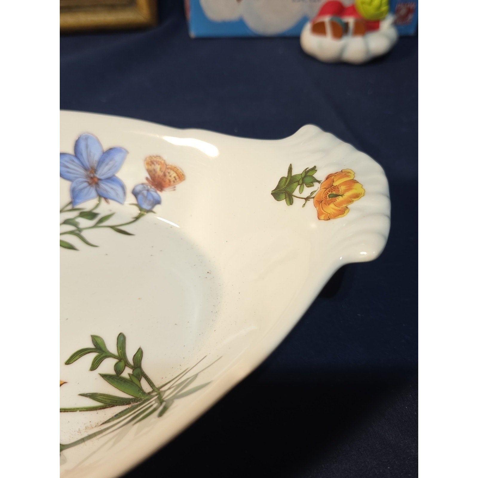 BIA Cordon Bleu Serving Dishes -Oval Au Gratin -Floral Pattern -13”x7.5"