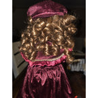 17” Porcelain Christmas Doll With Stand