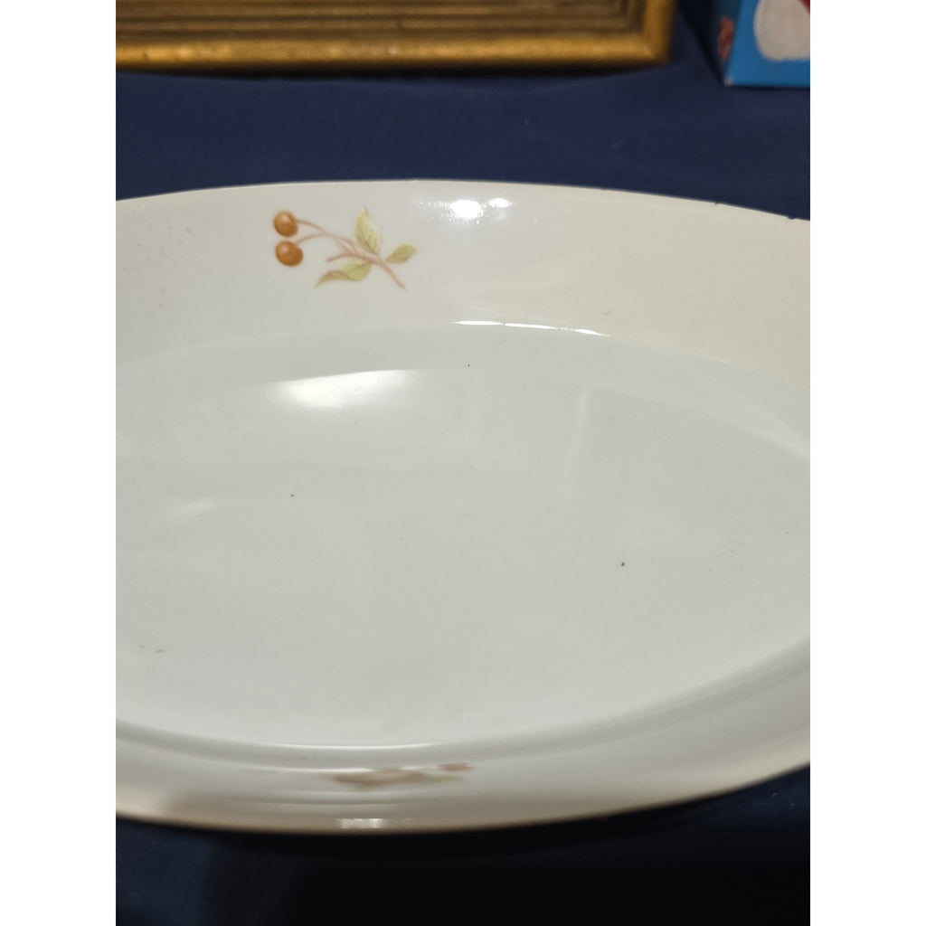 BIA Cordon Bleu Serving Dishes -Oval Au Gratin -Floral Pattern -13”x7.5"