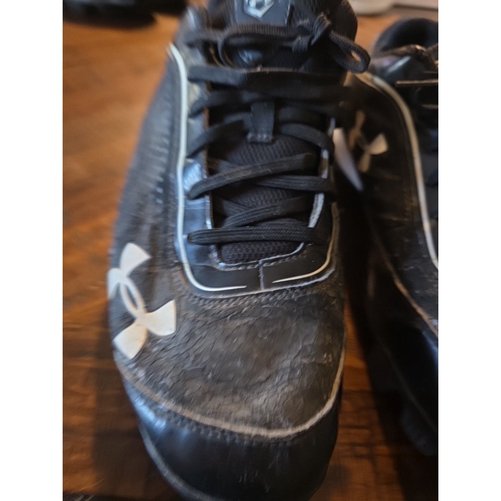 Mens Cleats Under Armour Baseball Football - Black & White! MENS Size 10