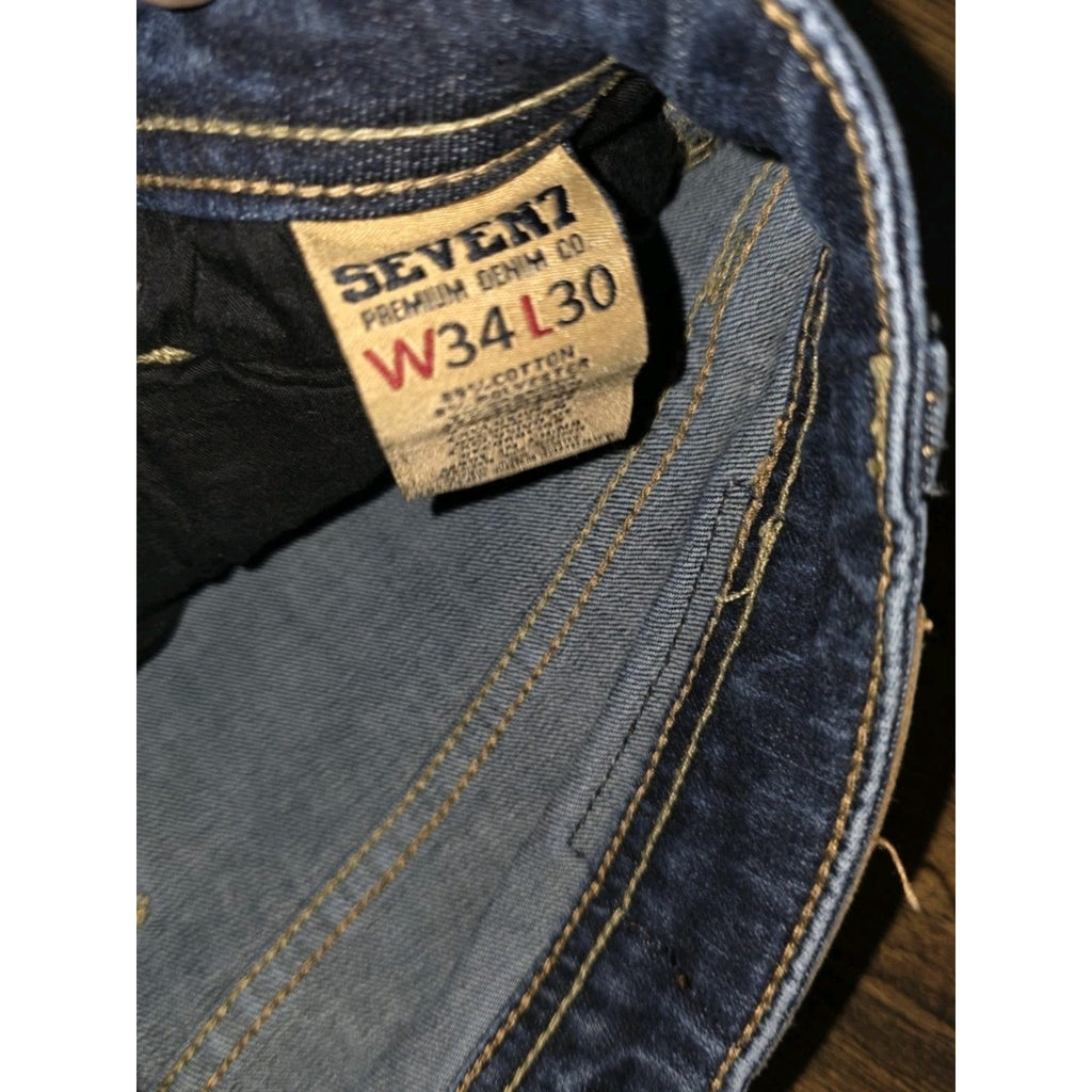 Seven7 Premium Denim Co. Men's Straight Fit Jeans - 34x30